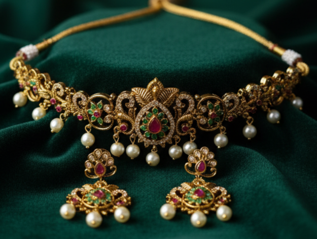 Elegant Temple Choker Set